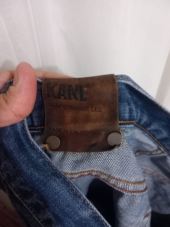 Düğmeli Lacivert Erkek Denim Pantolon - Görsel 5