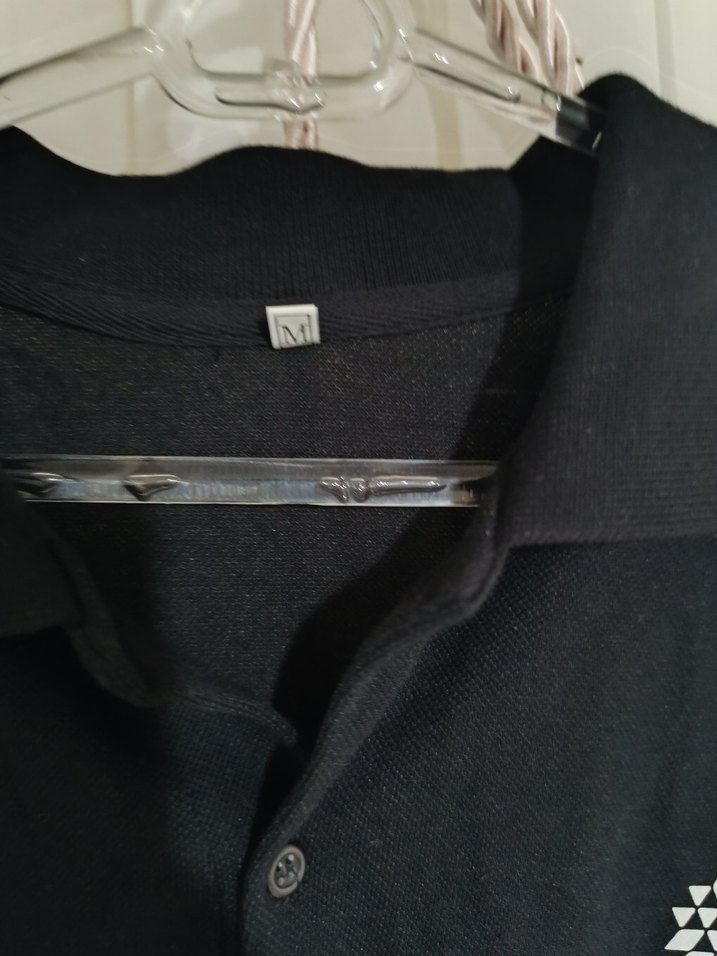 Siyah Düğmeli Erkek Polo Tişört - Görsel 2