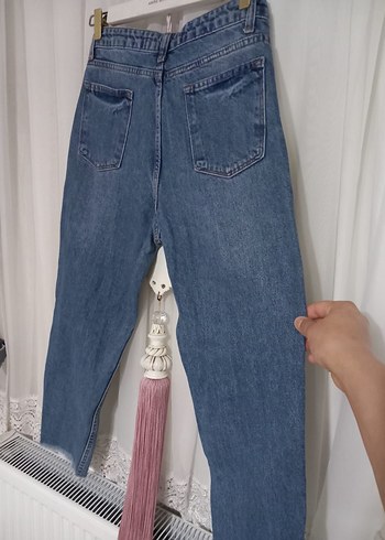 Mavi Midi Kadın Denim Pantolon - Görsel 3