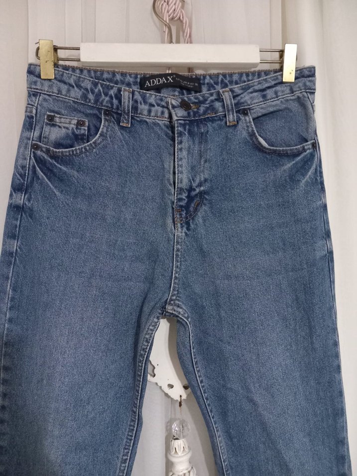 Mavi Midi Kadın Denim Pantolon - Görsel 2