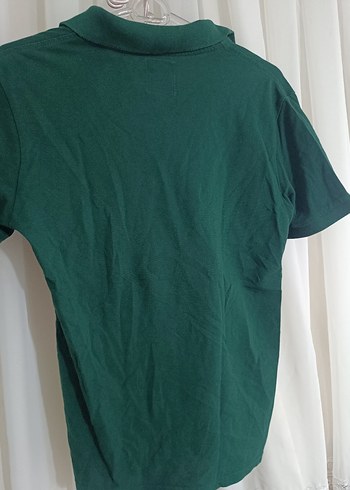 Erkek Yeşil Kısa Kollu Polo Tişört - Görsel 3