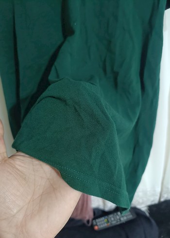 Erkek Yeşil Kısa Kollu Polo Tişört - Görsel 2