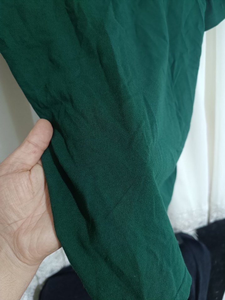 Erkek Yeşil Kısa Kollu Polo Tişört - Görsel 4