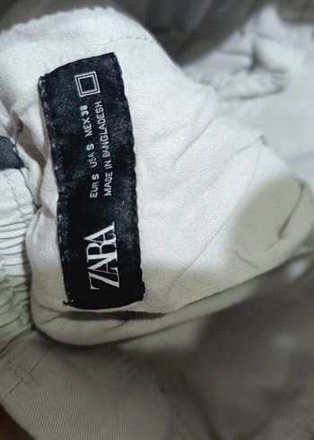 açık gri Kemerli Rahat Kesim erkek Pantolon - Görsel 5