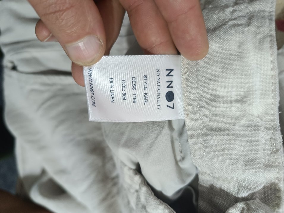 Bej Keten Erkek Pantolon - Görsel 5