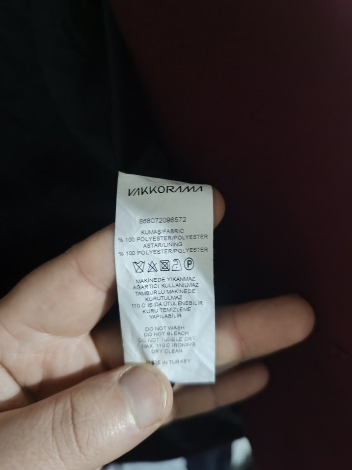 Bordo Düğmeli Kadın Blazer Ceket - Görsel 5