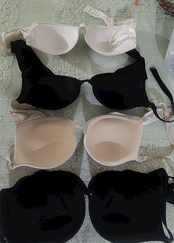 Beyaz Minimalist Midi Sütyen - Görsel 2