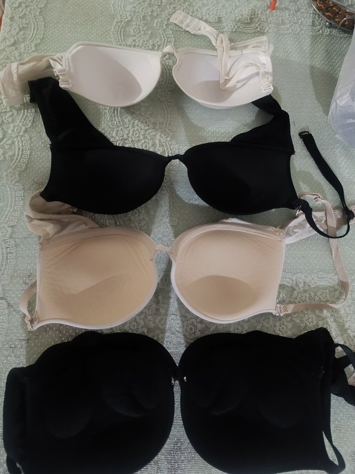 Beyaz Minimalist Midi Sütyen - Görsel 2