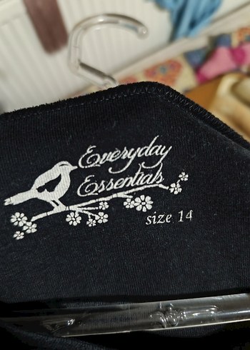 Siyah Kadın Kısa Kollu Basic Tişört - Görsel 3