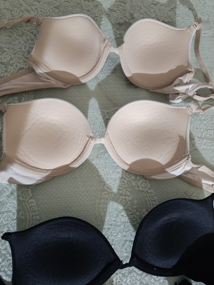 Beyaz ve Siyah Minimalist Sütyen Seti - Görsel 2