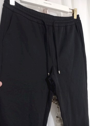 Siyah Bağcıklı erkek Rahat Kumaş Pantolon - Görsel 2