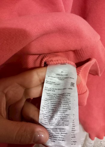 Kırmızı Basic Kadın Sweatshirt - Görsel 3