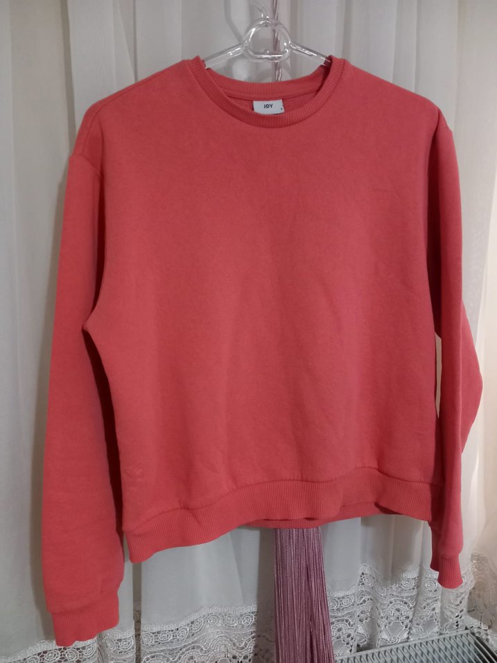 Kırmızı Basic Kadın Sweatshirt - Görsel 2