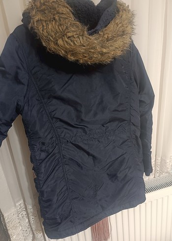 Kürklü Lacivert Erkek Midi Mont - Görsel 3