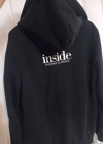 Siyah Fermuarlı Kadın sweatshirt - Görsel 4