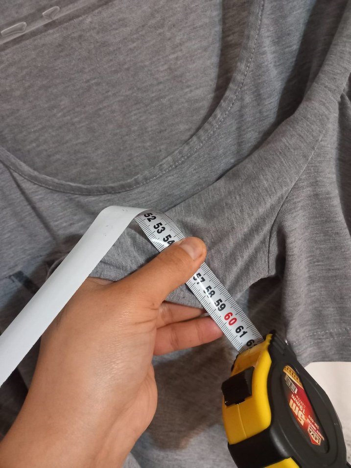 Gri Baskılı  Kısa Kollu Tişört - Görsel 5