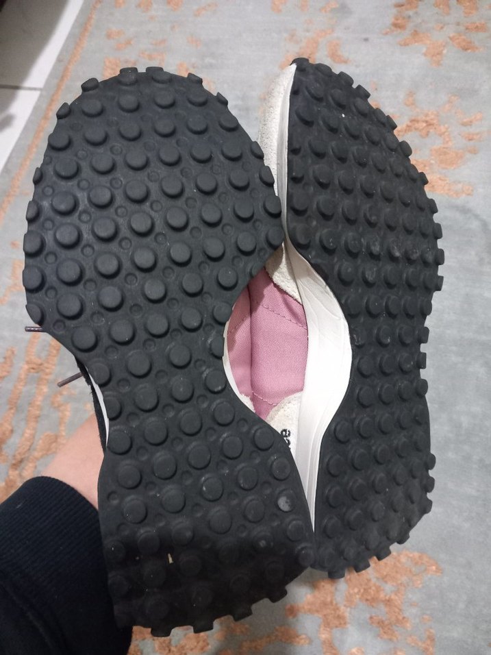 Pembe Bağcıklı Yüksek Topuklu Spor Ayakkabı - Görsel 3