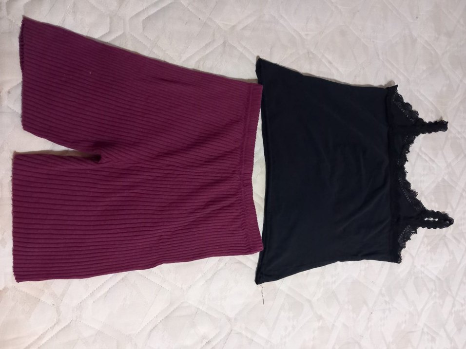 Bordo Mini Fit Kadın Pijama Takımı - Görsel 2