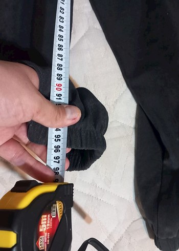 Gri Keten Kadın Bol Kesim Fermuarlı Pantolon - Görsel 6