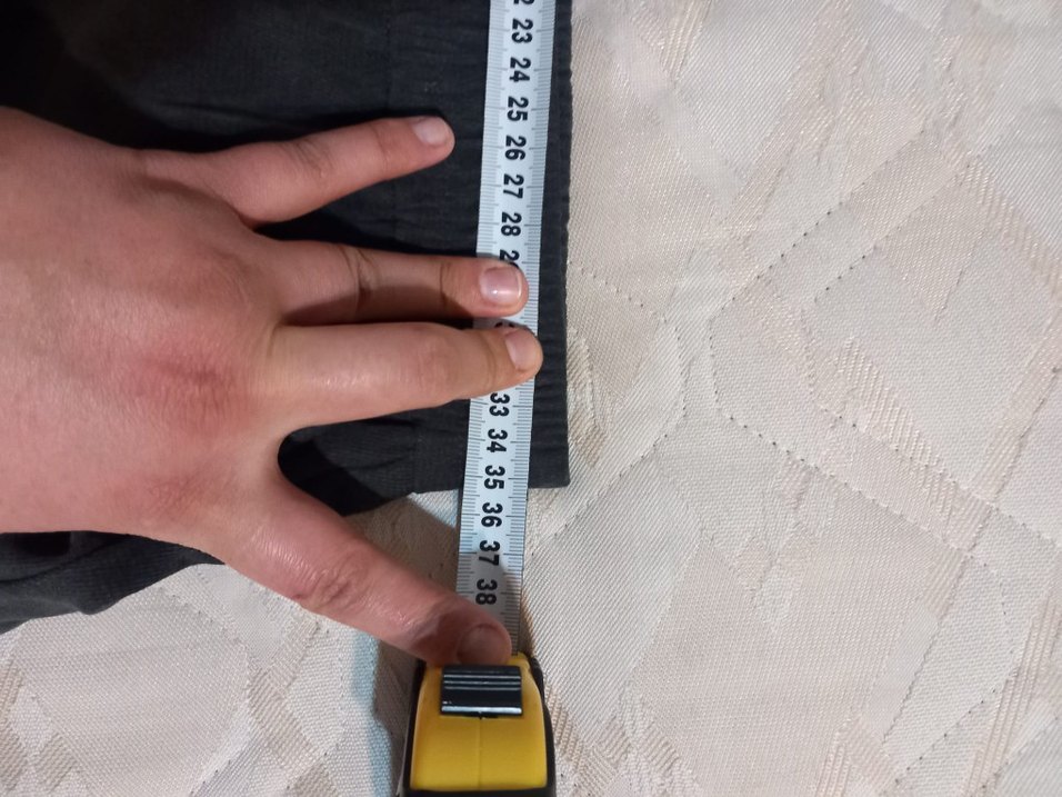 Gri Keten Kadın Bol Kesim Fermuarlı Pantolon - Görsel 5