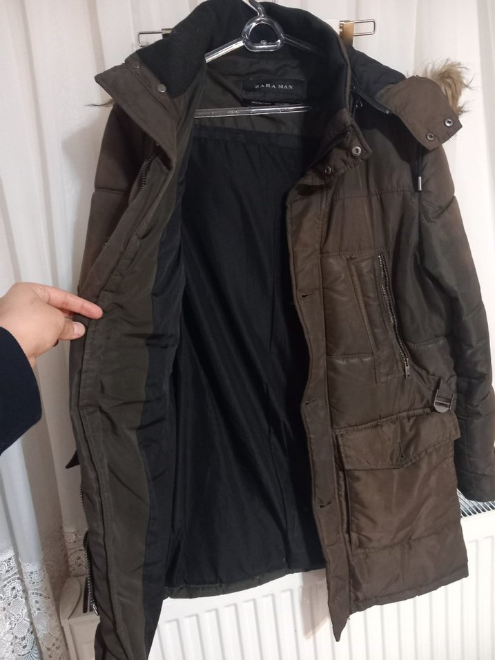 Kahverengi Kürklü erkek Kış Montu - Görsel 2