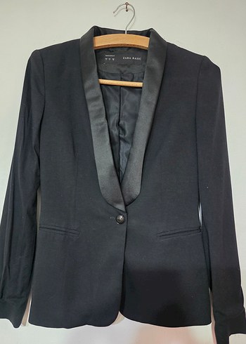 Zara Sik Siyah Tek Dugmeli Blazer Ceket
