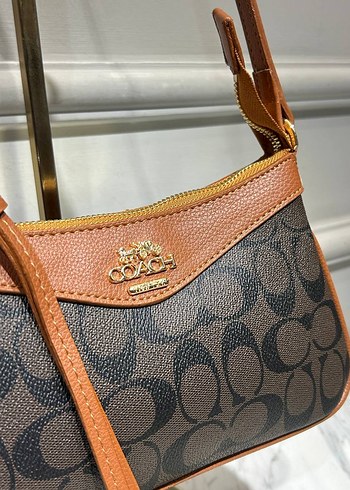 Beden Kahverengi Deri coach Tokalı Kadın Çanta