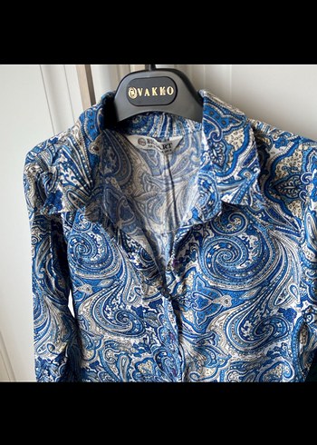 Bohem Uzun Kollu Düğmeli Gömlek - Görsel 2