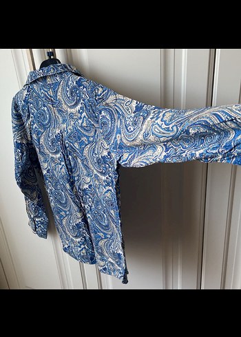 Bohem Uzun Kollu Düğmeli Gömlek - Görsel 4