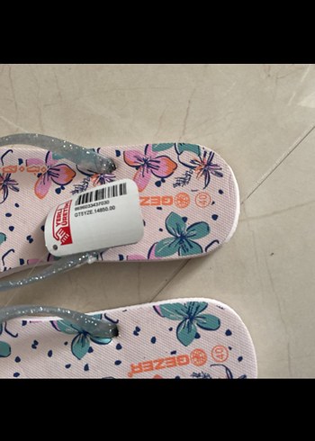 Renkli Kadın Terlikler, Velcro Bantlı - Görsel 3