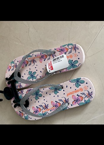 Renkli Kadın Terlikler, Velcro Bantlı - Görsel 2