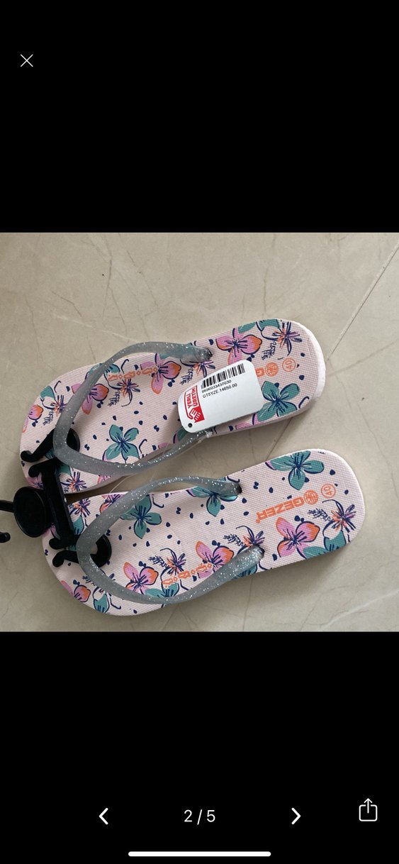 Renkli Kadın Terlikler, Velcro Bantlı - Görsel 2