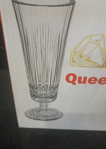 Elmas Polonya Kristal Ayaklı 6'lı Kadeh Seti - Görsel 2