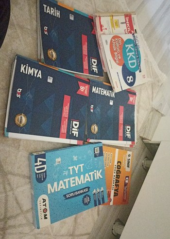 TYT ve 9. Sınıf Soru Bankası Seti 7 kitap ve foyler