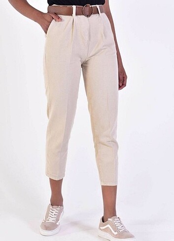 Krem rengi pantalon