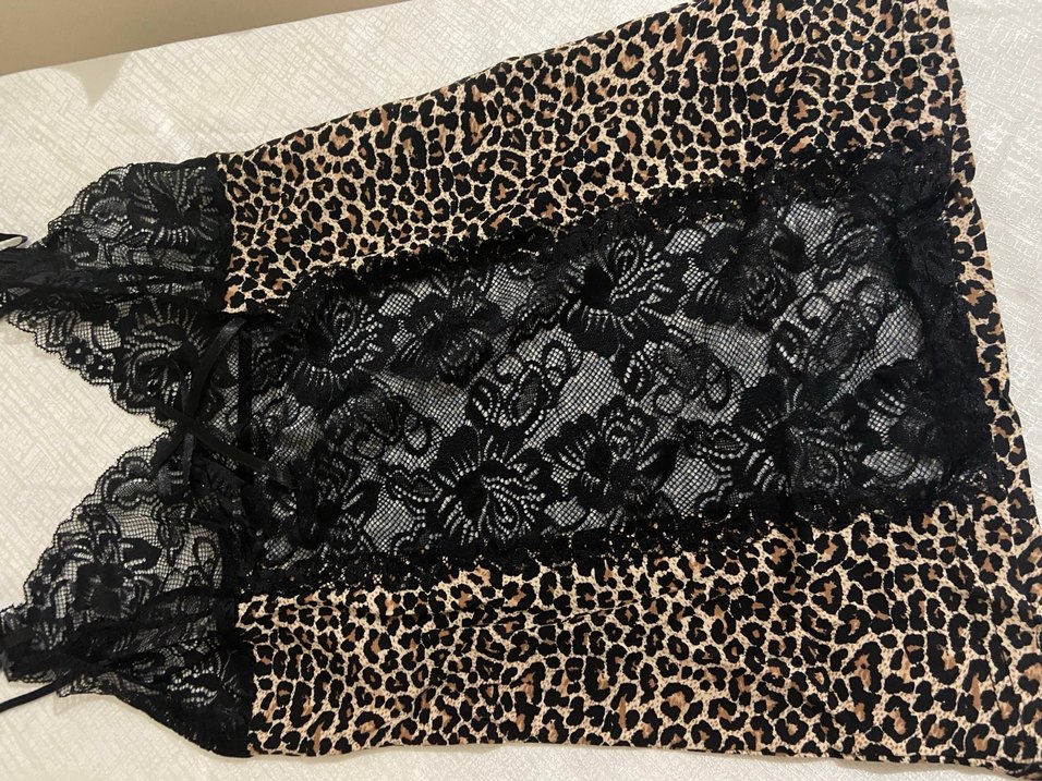 Leopar Desenli atlet şort takımı s/m beden - Görsel 3