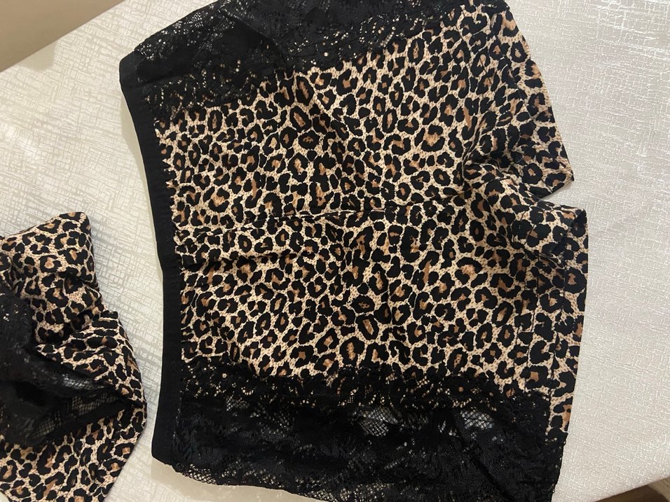 Leopar Desenli atlet şort takımı s/m beden - Görsel 4