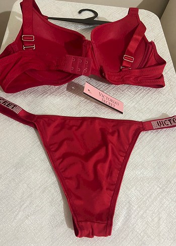 Viktorias secret Kırmızı Sütyen Külot Takımı - Görsel 8
