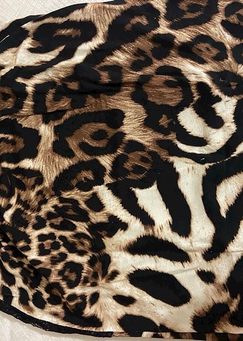 Leopar Desenli Dantelli  atlet şort takımı s m uyumlu - Görsel 5