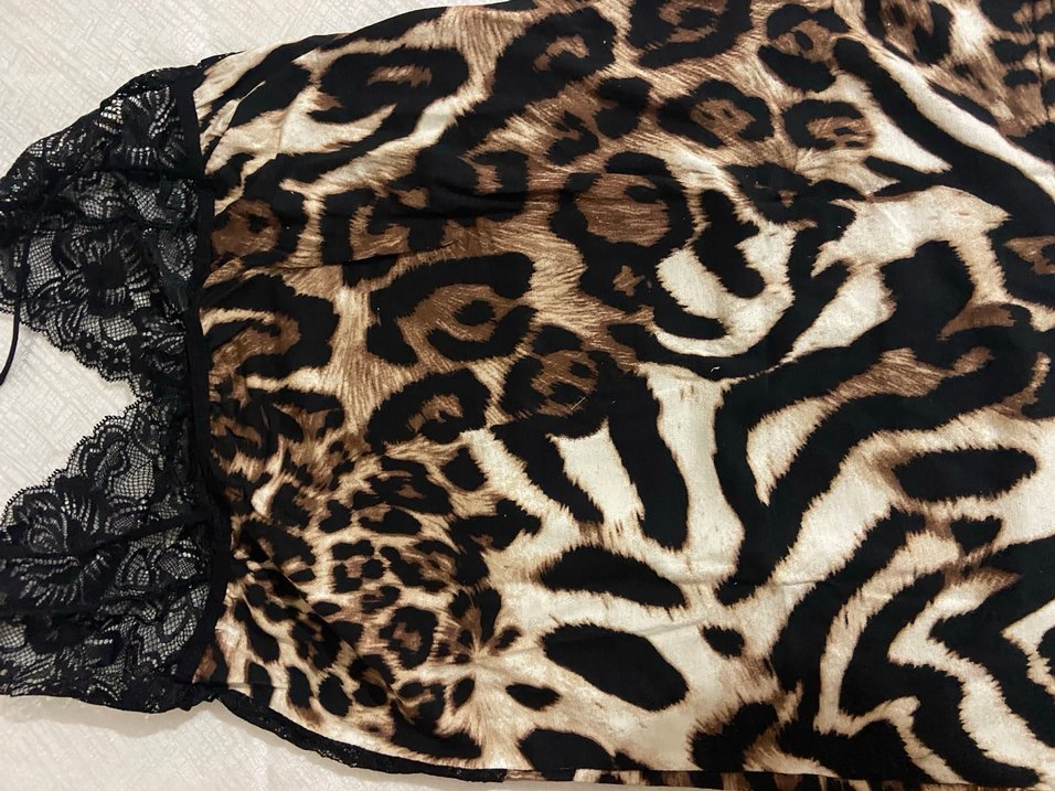 Leopar Desenli Dantelli  atlet şort takımı s m uyumlu - Görsel 5