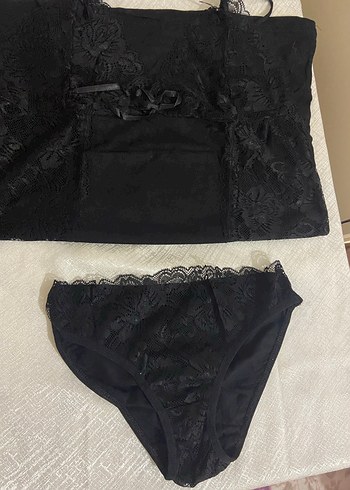 Siyah Dantel Detaylı Kadın İç Giyim - Görsel 6