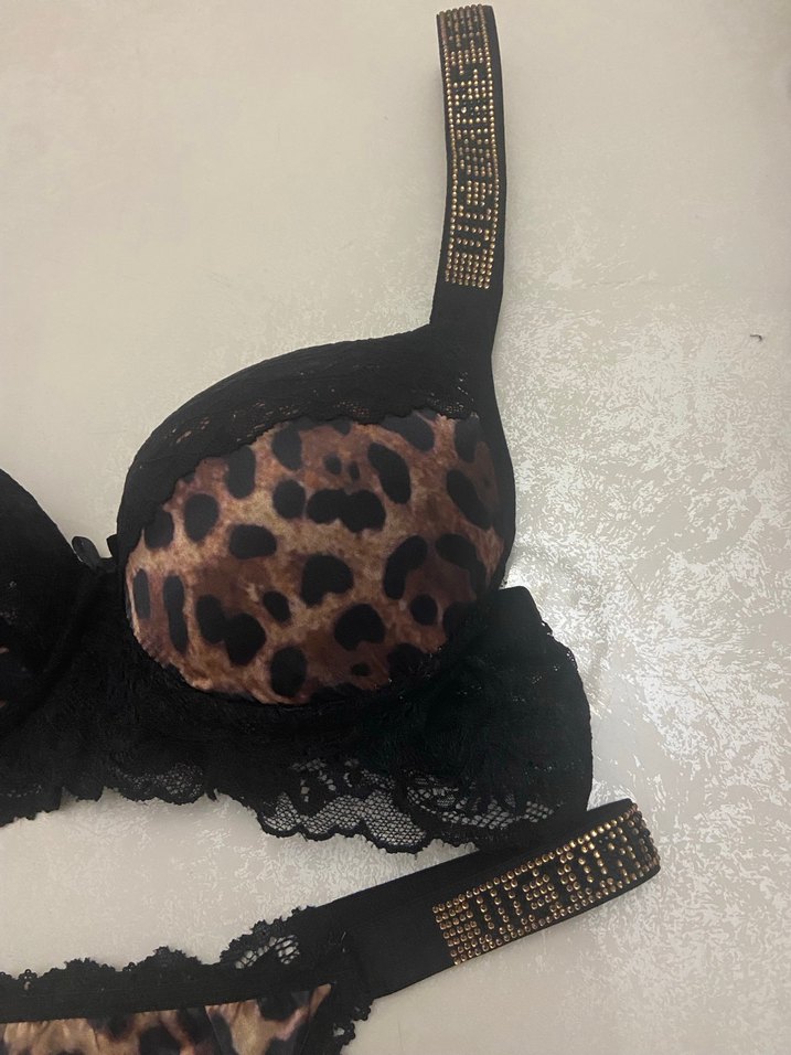Leopar Desenli Victorias  secret Sütyen Takımı - Görsel 2