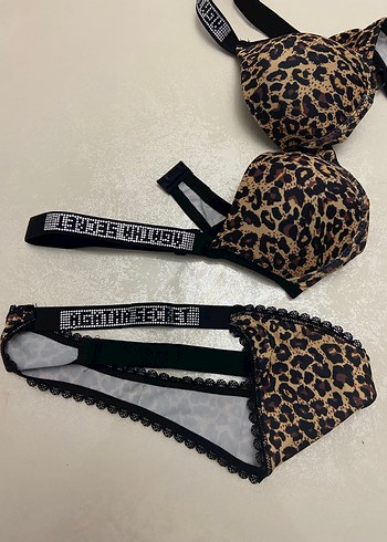 Leopar Desenli Sütyen takımı - Görsel 4