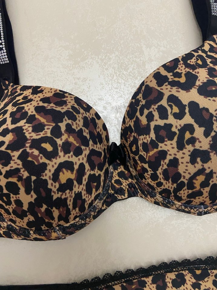 Leopar Desenli Sütyen takımı - Görsel 3
