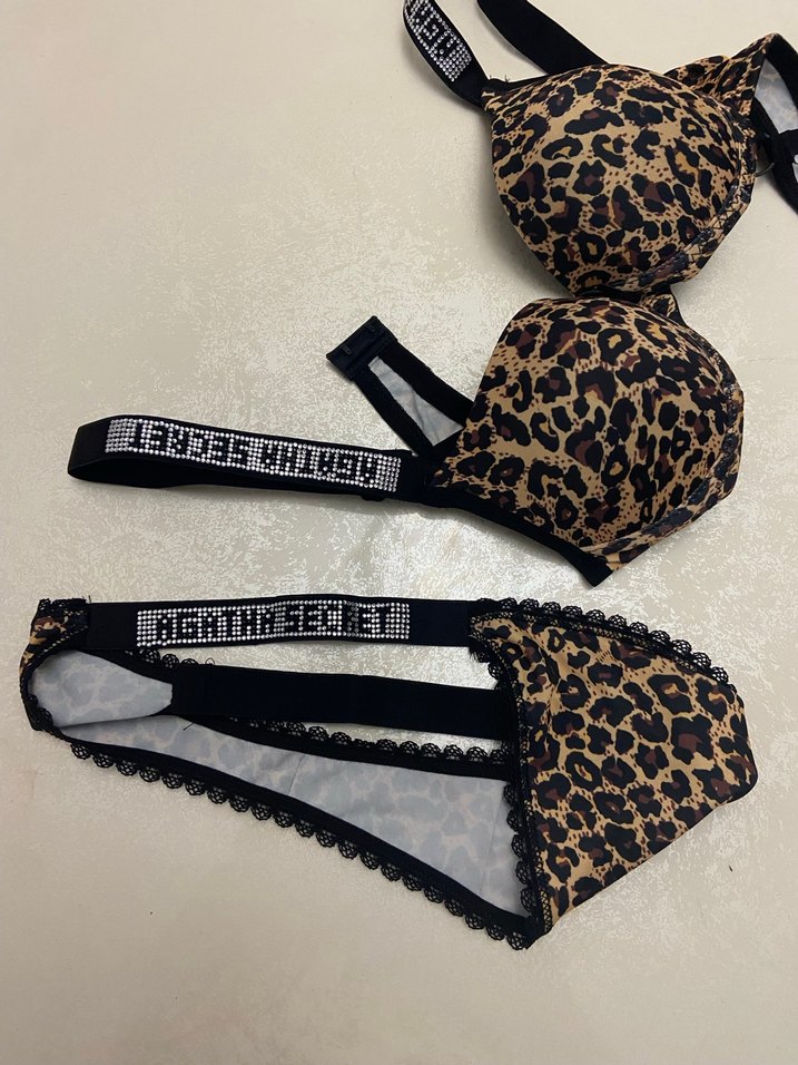 Leopar Desenli Sütyen takımı - Görsel 4
