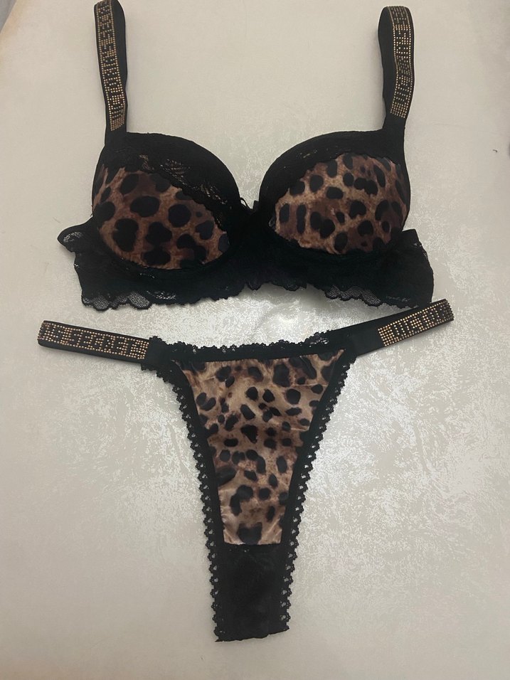 Leopar Desenli Victorias secret Sütyen Takımı - Görsel 2