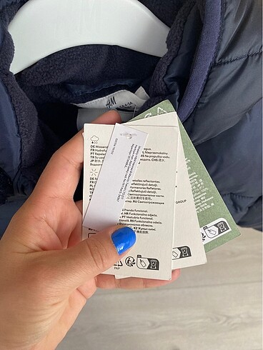 4 Yaş Beden lacivert Renk H&M çocuk montu 4-5 yaş