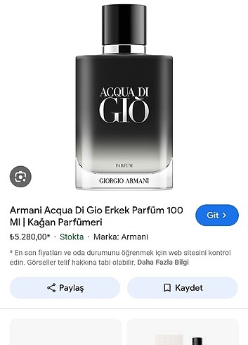  Beden Renk Georgio Armani Gio 125 ml Edp. Erkek parfum