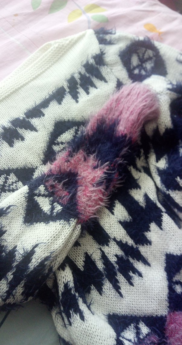 kayık yaka Örgü Desenli  Kazak - Görsel 2