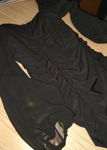 Drapeli Mini Elbise - Görsel 2